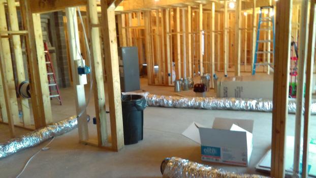 Basement HVAC Installation